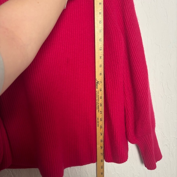 Soft Surroundings Calanthe Cashmere Pullover sweater Pink Fuschia Size Large - Picture 5 of 8